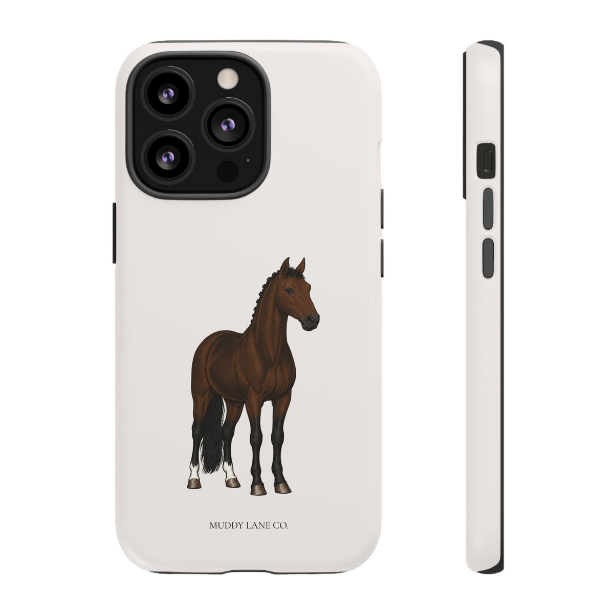 Bay Horse Tough Phone Case in Warm Cream Matte