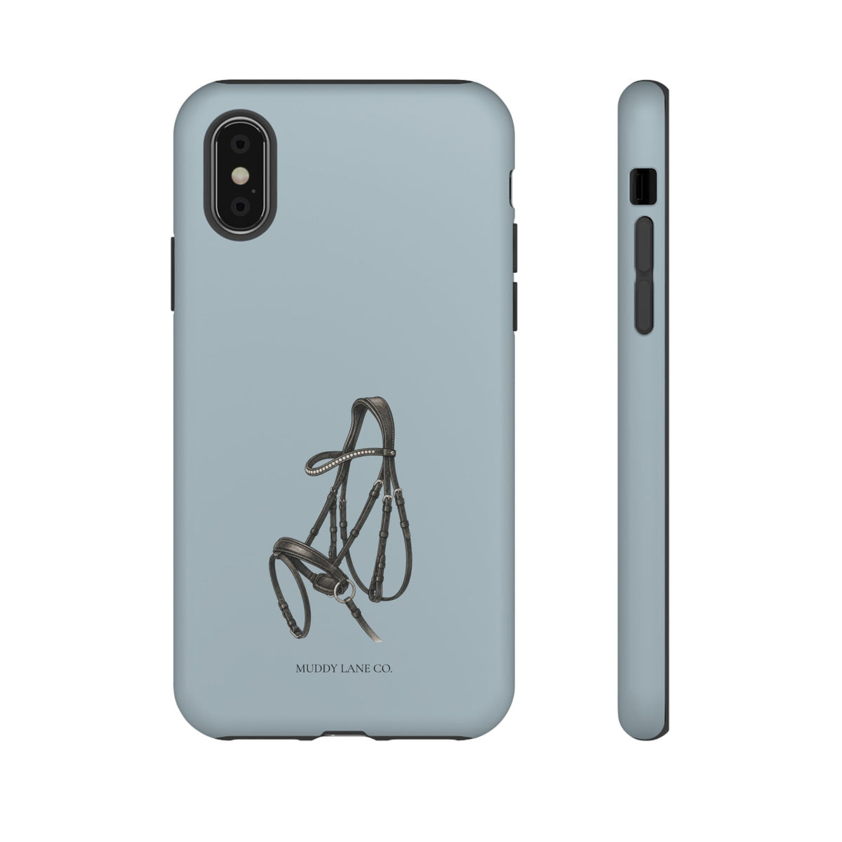 Bridle Tough Phone Case in Dusty Blue Matte
