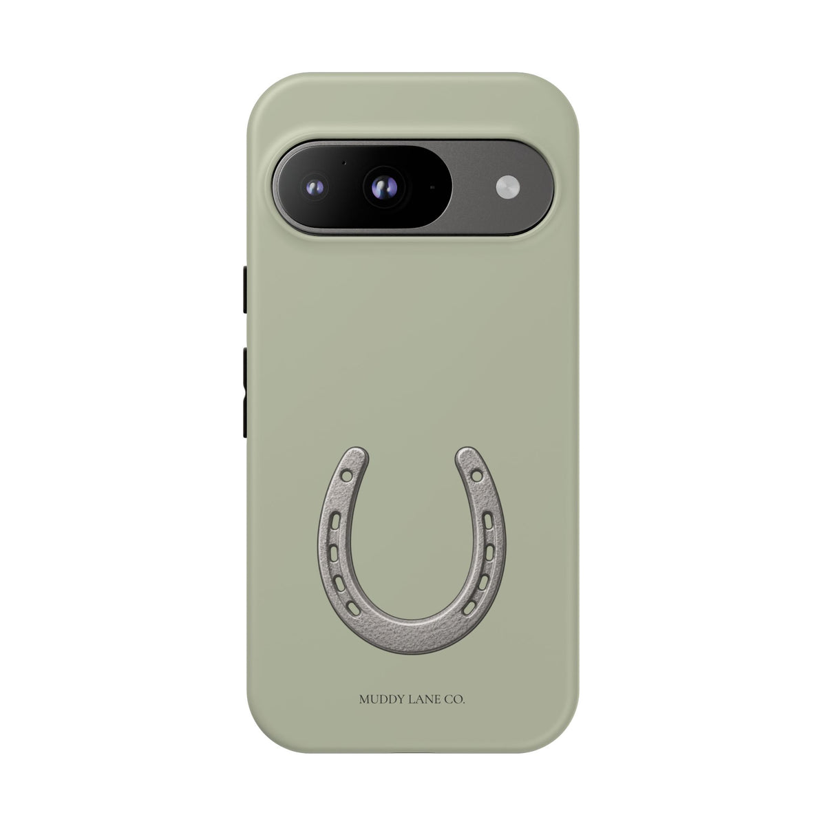 Horseshoe Tough Phone Case in Light Sage Matte