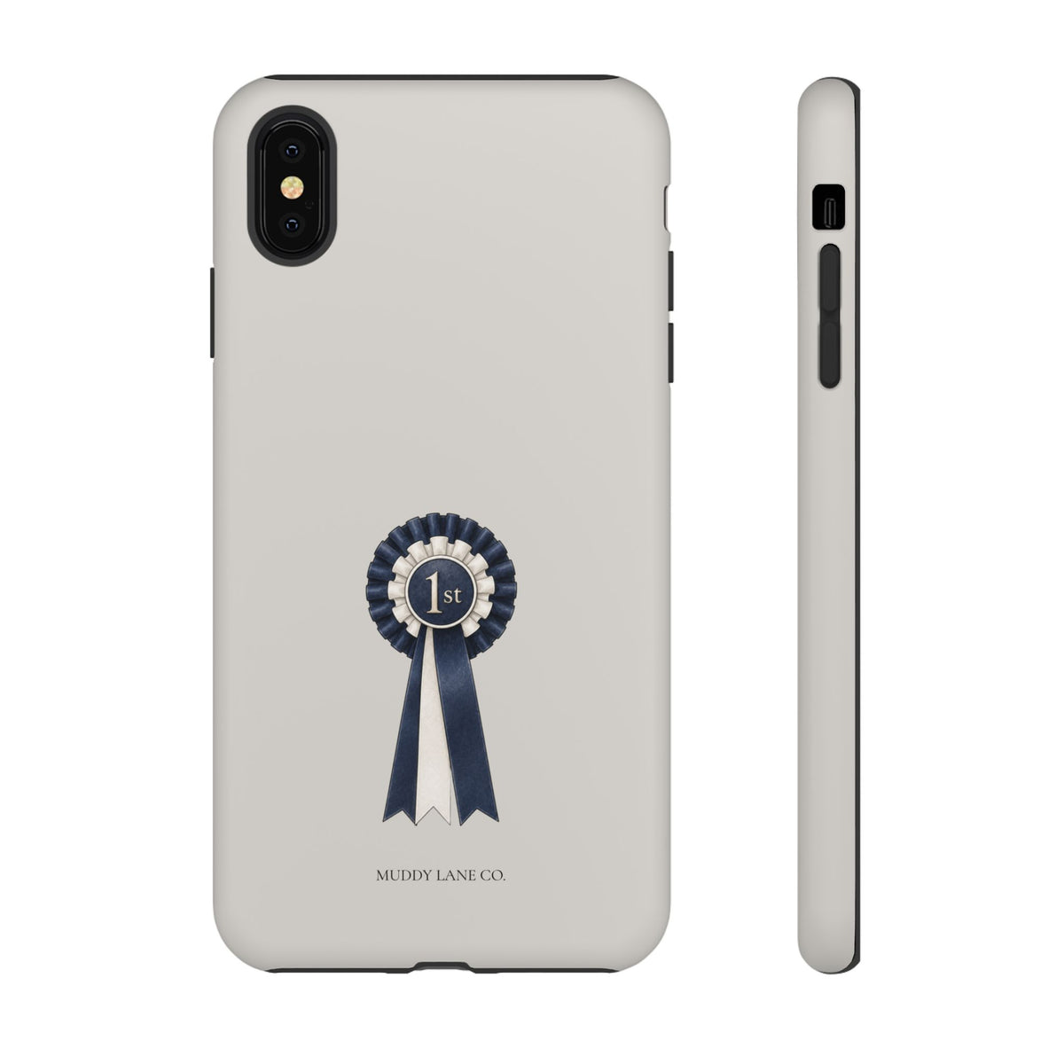 Rosette Tough Phone Case in Soft Grey Matte