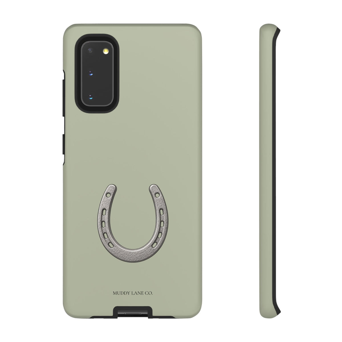 Horseshoe Tough Phone Case in Light Sage Matte
