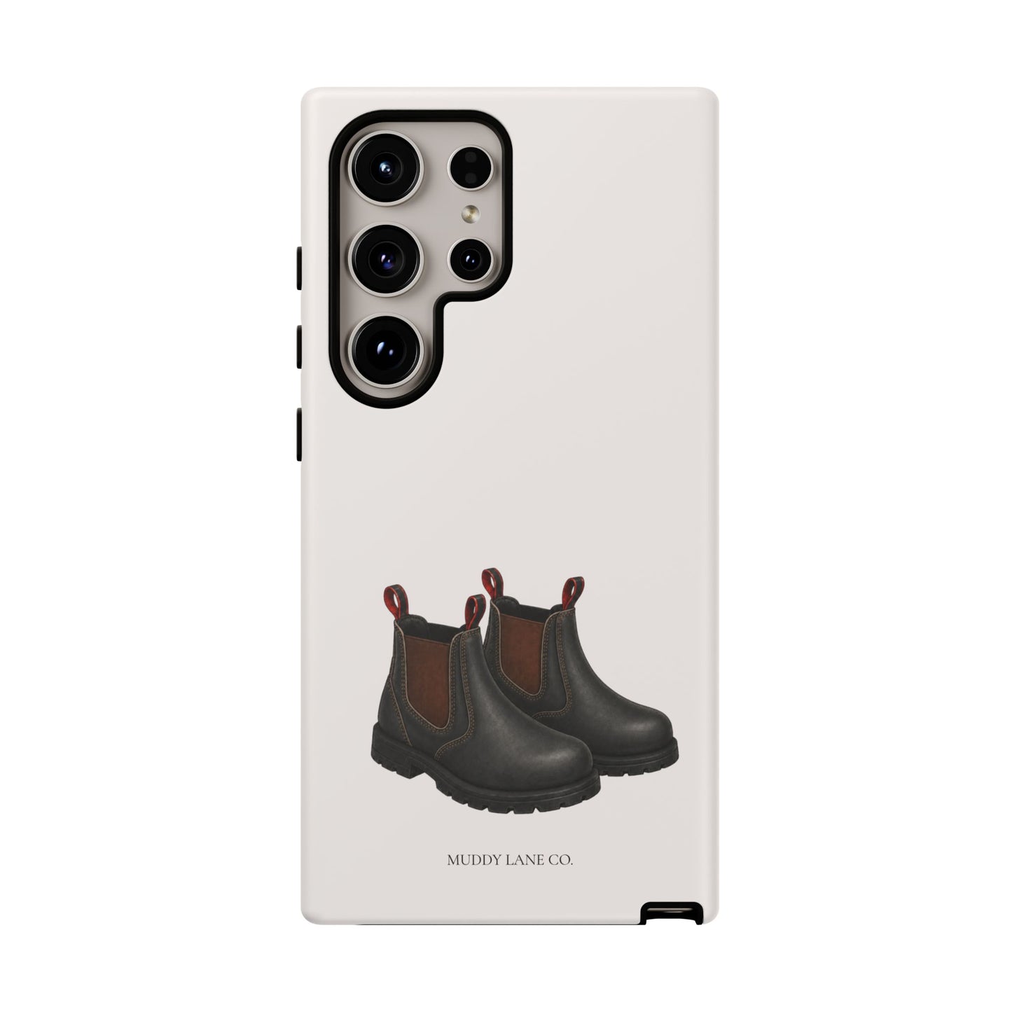 Yard Boots Tough Phone Case in Warm Cream Matte