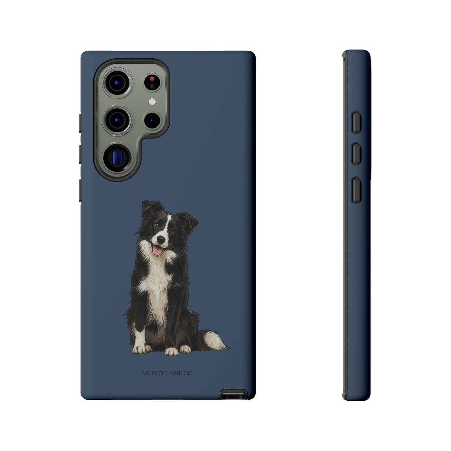Border Collie Tough Phone Case in Deep Navy Matte
