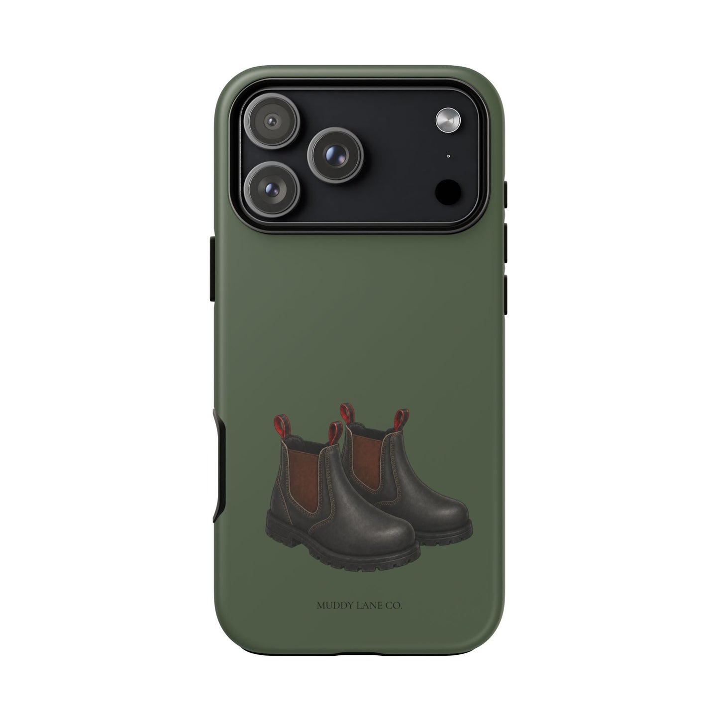 Yard Boots Tough Phone Case in Forest Green Matte