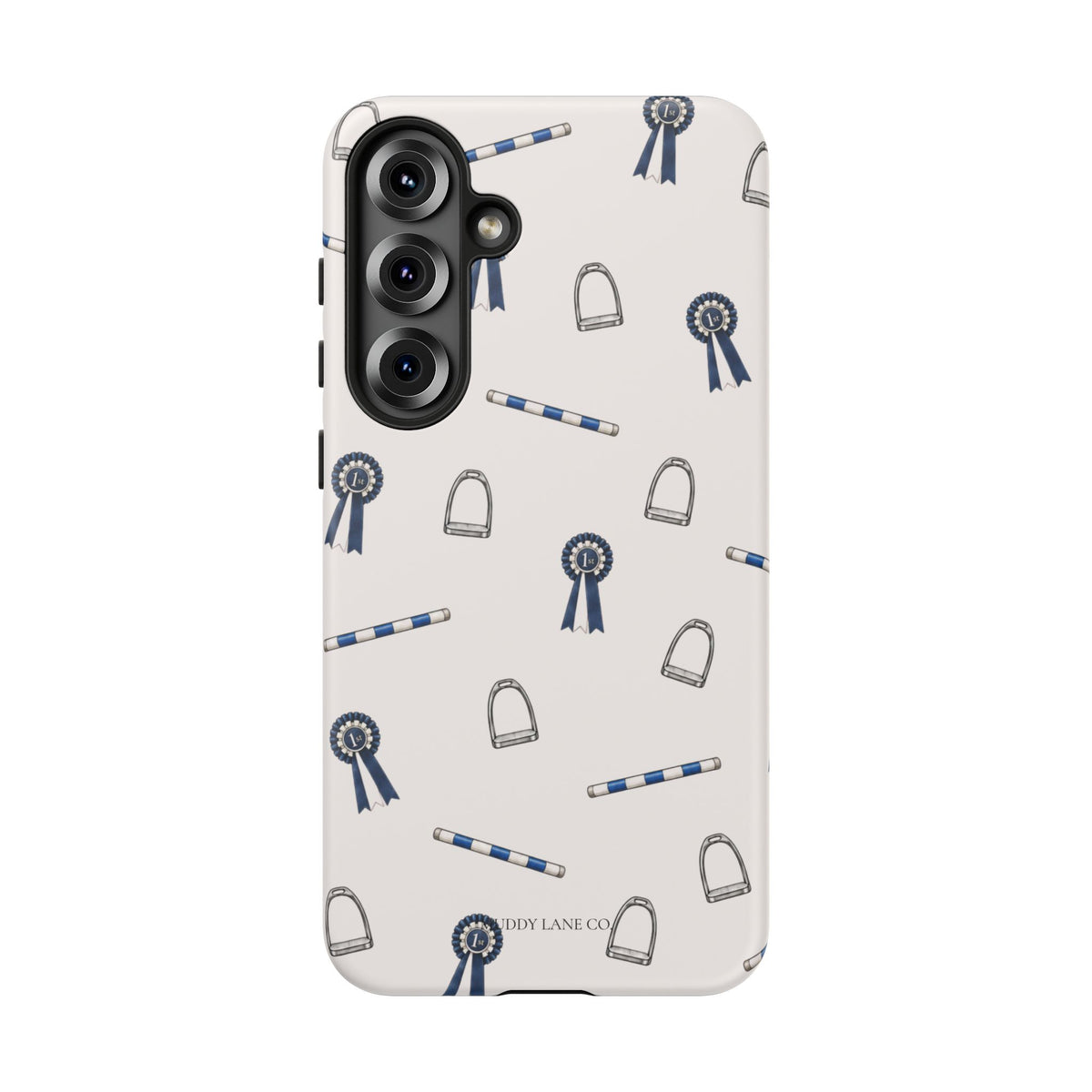 Show Day Pattern Tough Phone Case in Warm Cream Matte