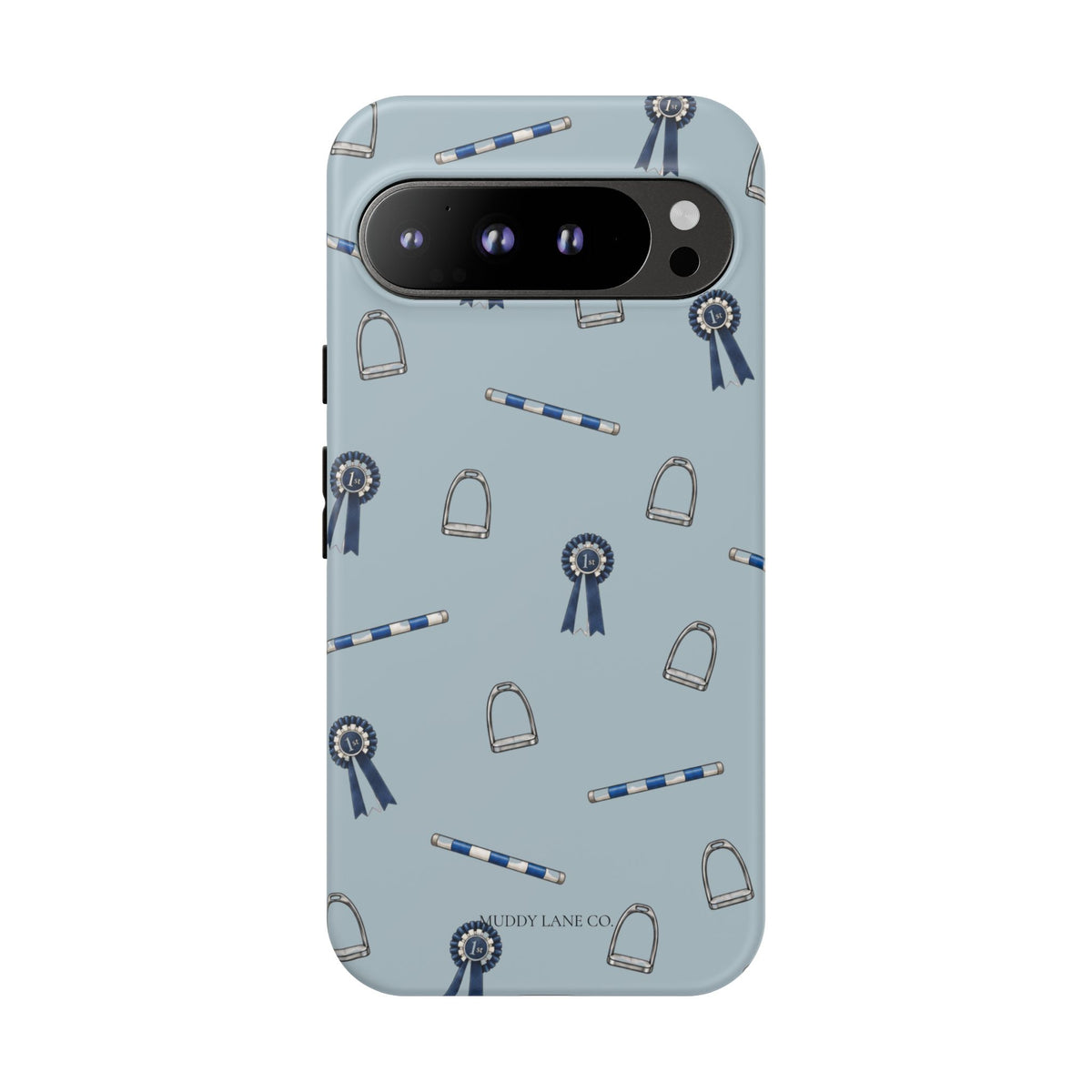 Show Day Pattern Tough Phone Case in Dusty Blue Matte