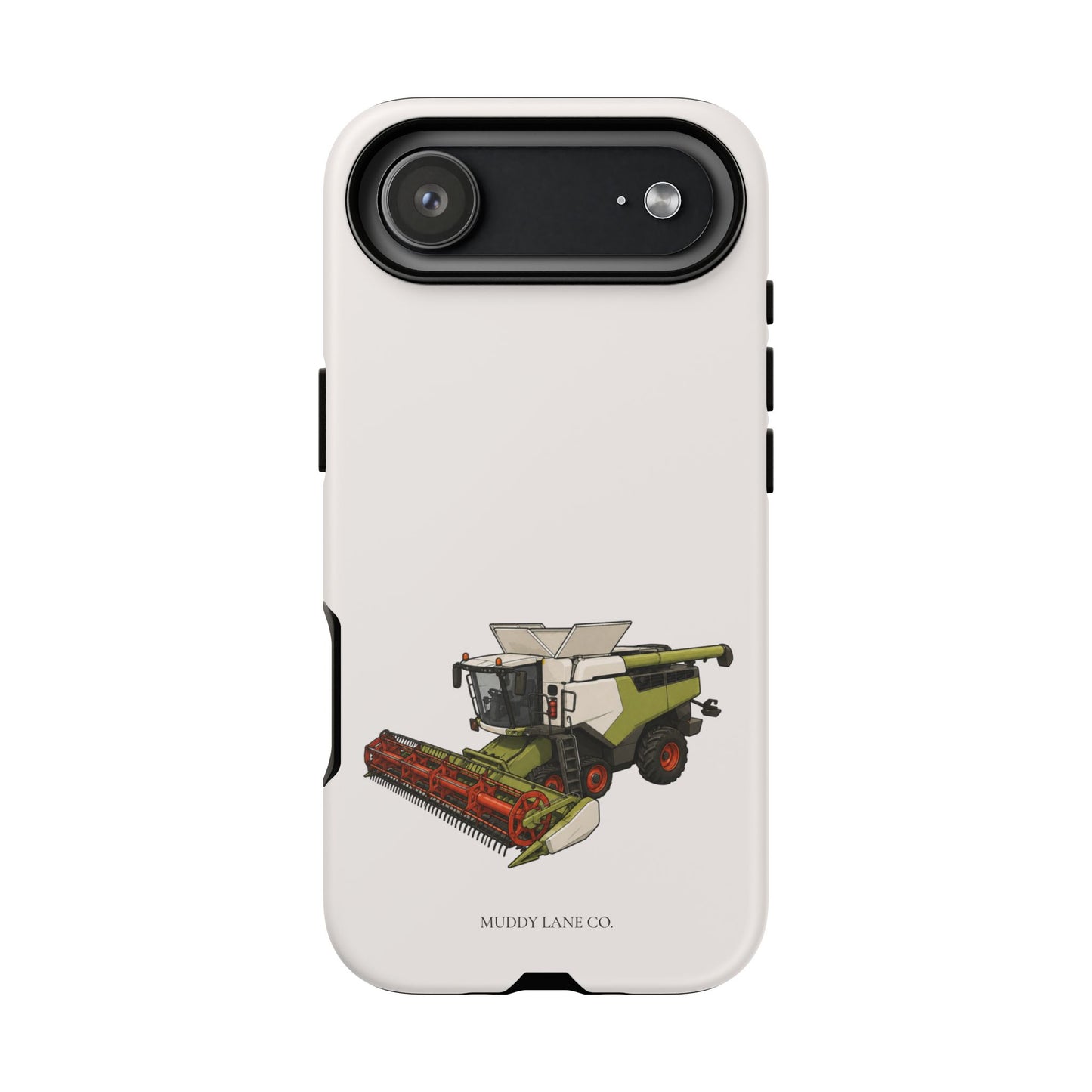 Combine Harvester Tough Phone Case in Warm Cream Matte