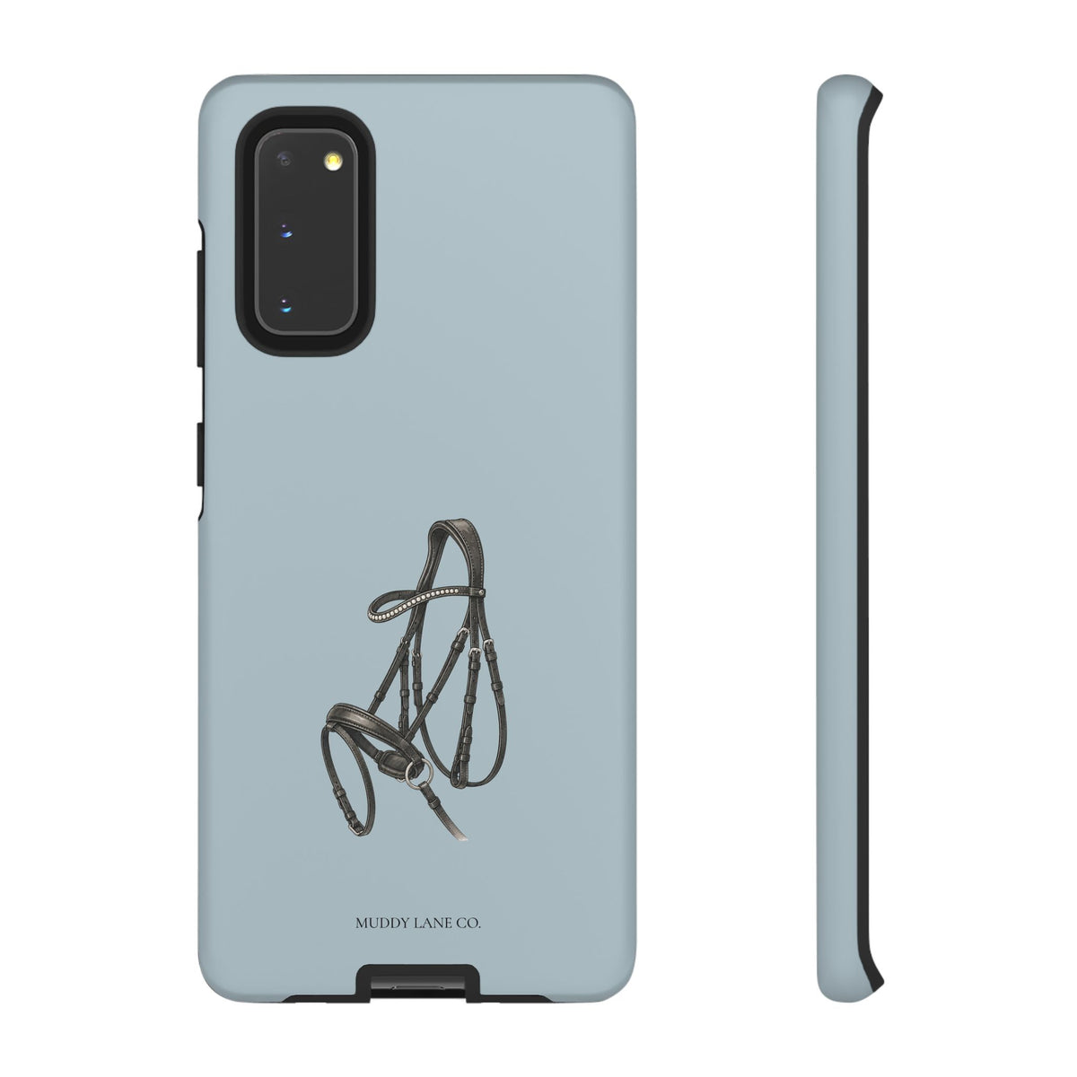 Bridle Tough Phone Case in Dusty Blue Matte