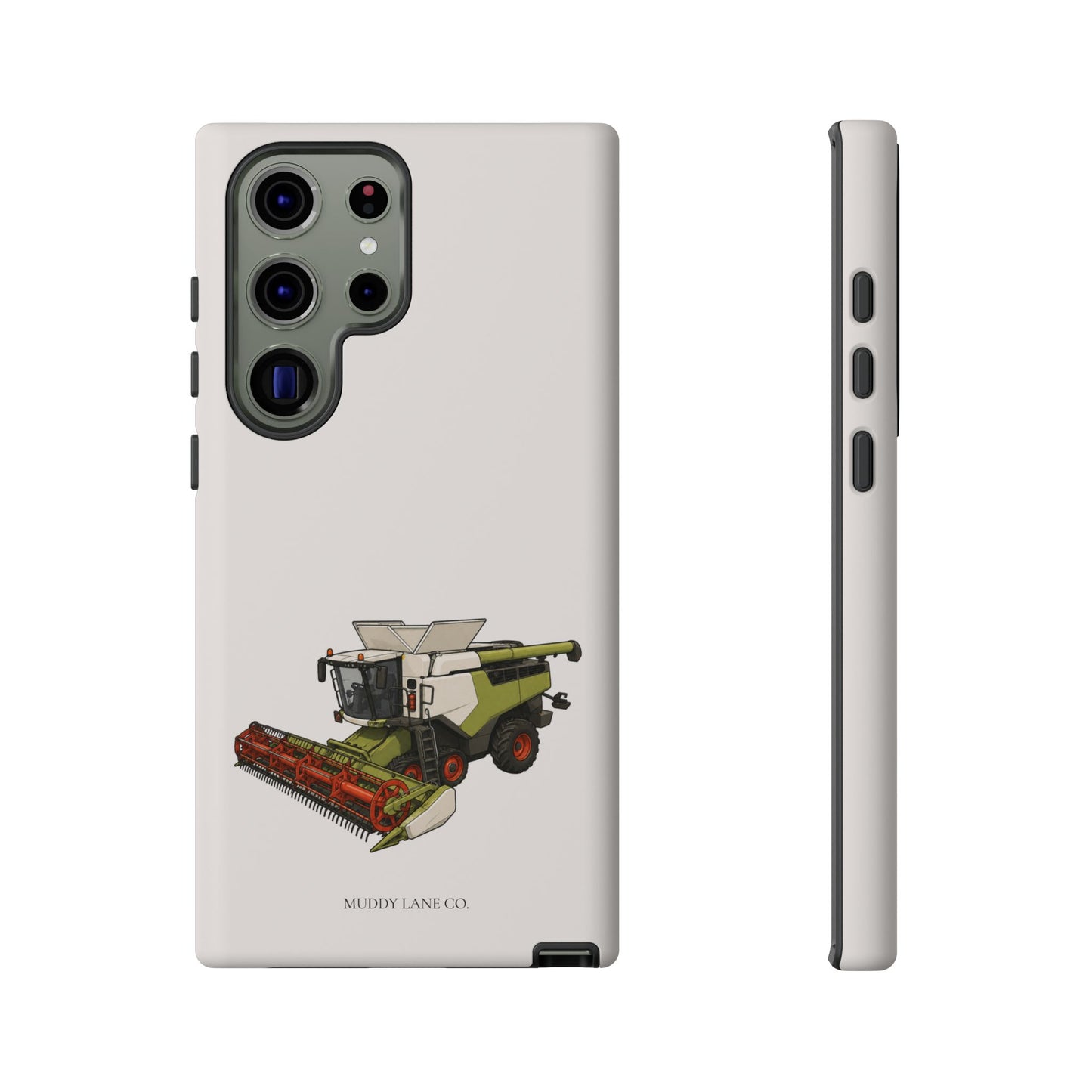 Combine Harvester Tough Phone Case in Warm Cream Matte