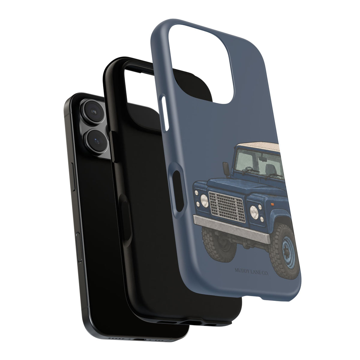 Blue Classic 4x4 Close-Up Tough Phone Case in Deep Navy Matte